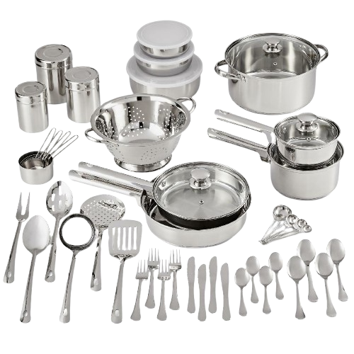 Pots and Kitchen Utensils